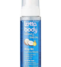 Lottabody Wrap Me Foaming Mousse with Coconut Shea Oil, 7 Oz.