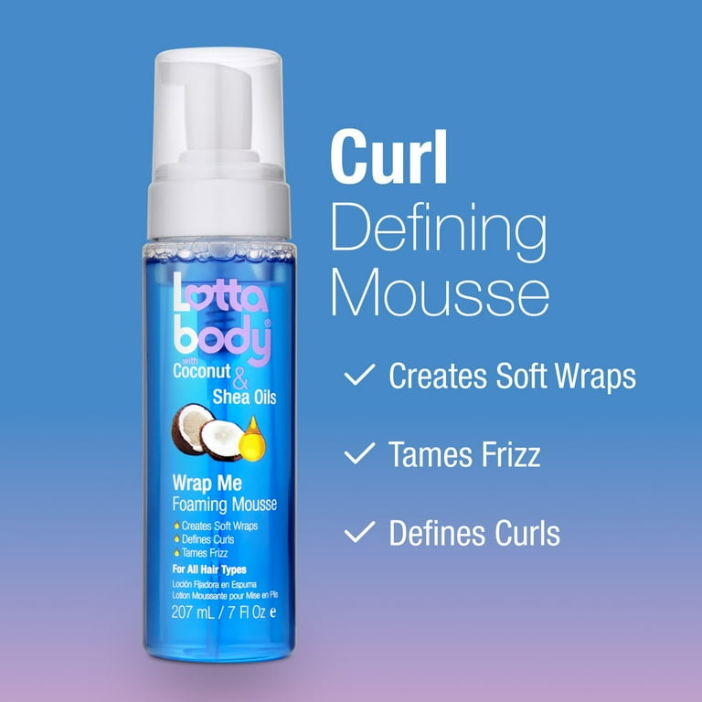 Lottabody Wrap Me Foaming Mousse with Coconut Shea Oil, 7 Oz.