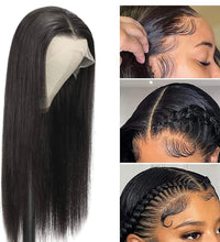 13*4 lace frontal wig straight 1b 18 inch 250 % density humain hair