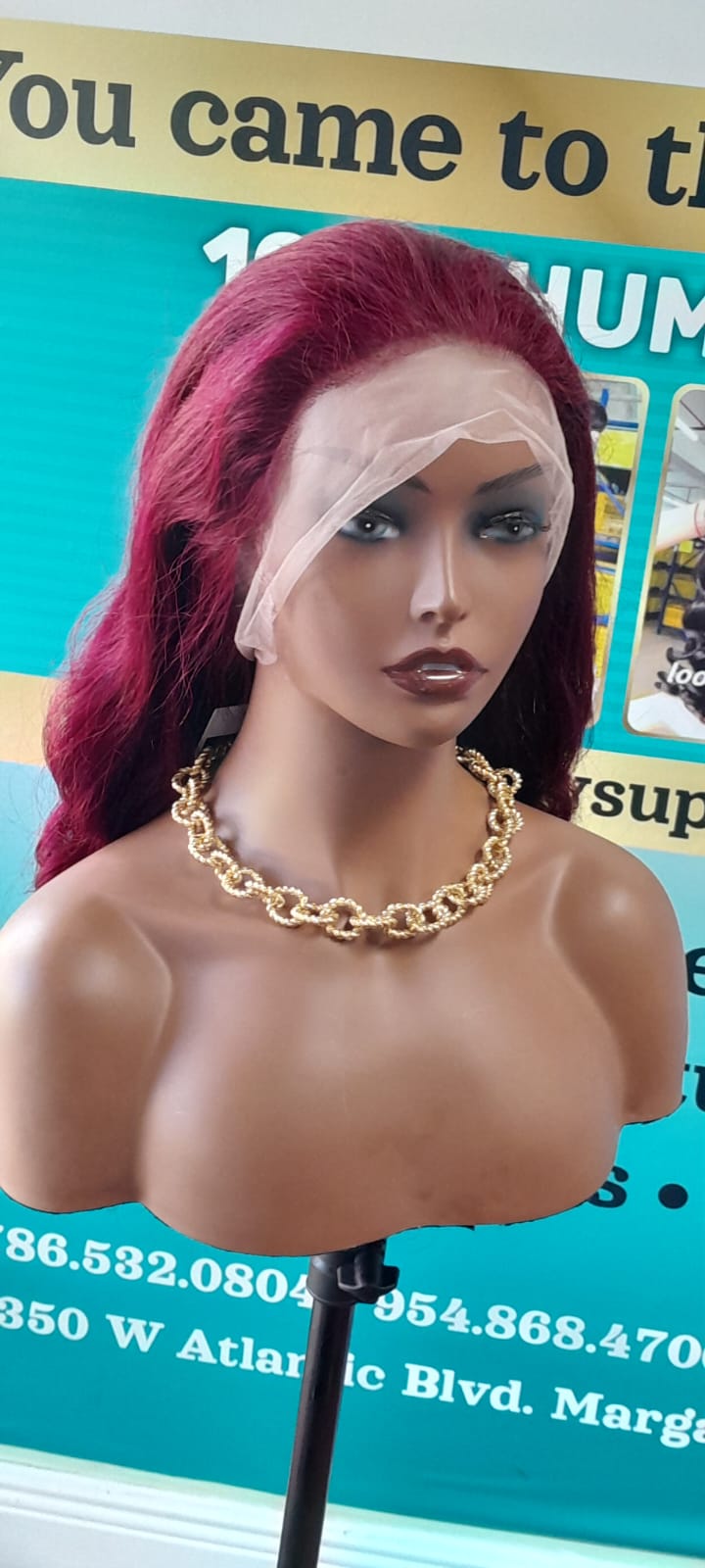 HD Transparent 360 Lace Front Wigs Human Hair burgundy body wave 200% density